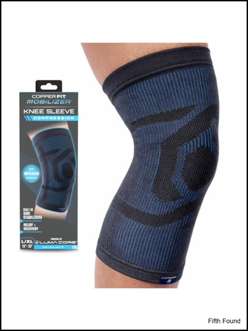 Copper Fit Mobilizer Knee Sleeve L/XL Compression Support Brace